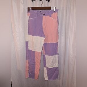 Colorful Patchwork Women Jeans